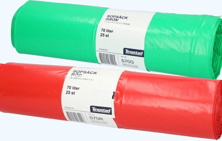 Källsorteringssäckar