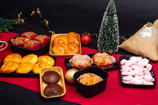 Julbullar i matformar