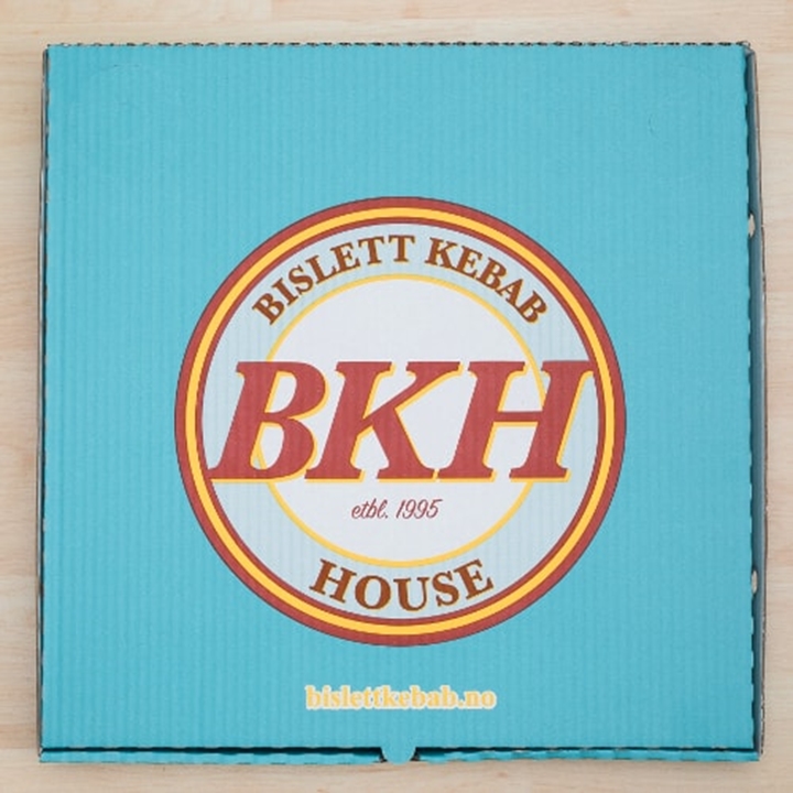 Pizzakartong med tryck