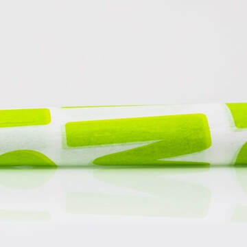 Silkespapper med tryck - Grön