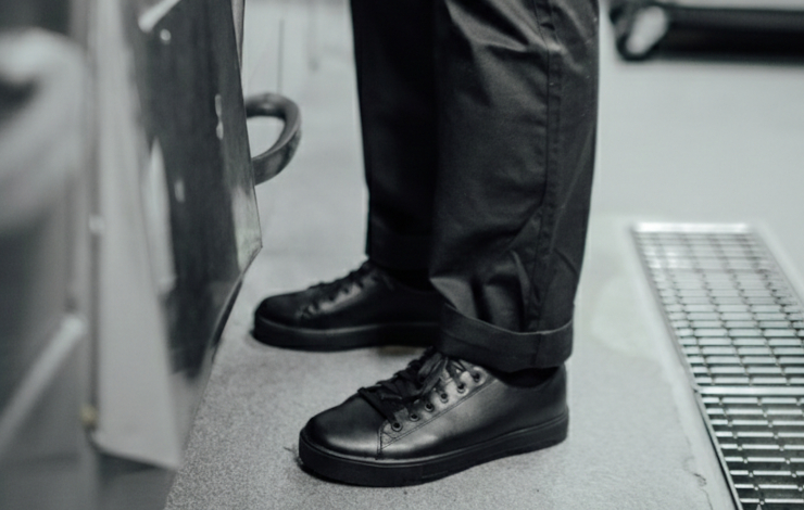 Halkfria skor för restaurangen 