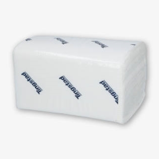 Hvit dispenserserviett