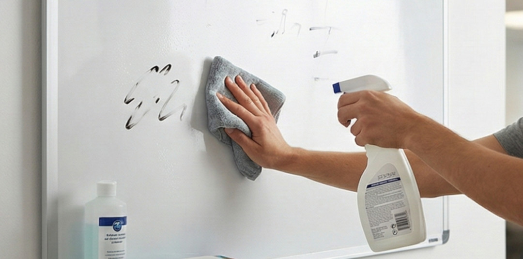 hur rengör man en whiteboard