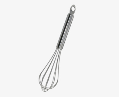 Vispar för bageri och restaurang; ballongvispar och spiralvispar i olika storlekar.