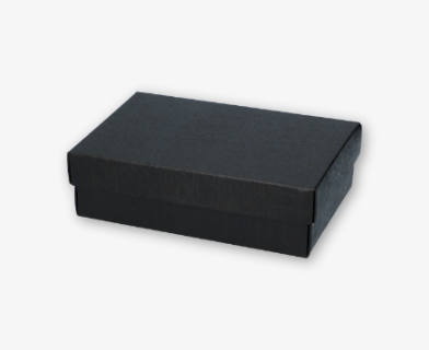 Presentask i kartong 22x16x4cm– svart med lock
