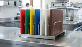 Färgkodade skärbrädor