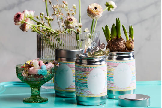 Påskburk med godis och choklad i 