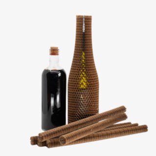 Flaskskydd Honeycomb sleeve papper 