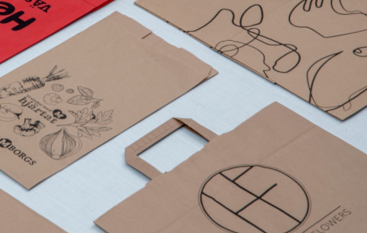 Papperspåsar med tryck