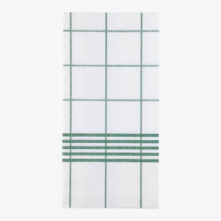 Ljus servett med blå rand 48cm