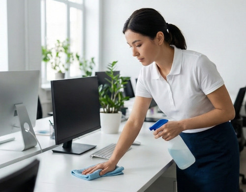 Så rengör du skrivbordet.