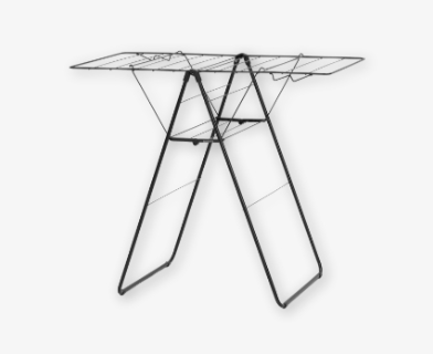 Svart ihopfällbar torkställningar