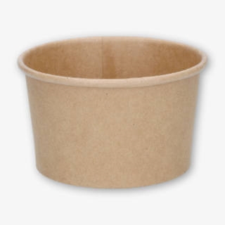 Dessertbägare i kraftpapper