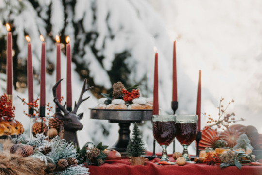 Christmas table setting