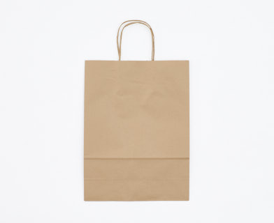 Naturfärgad papperskasse för Butik