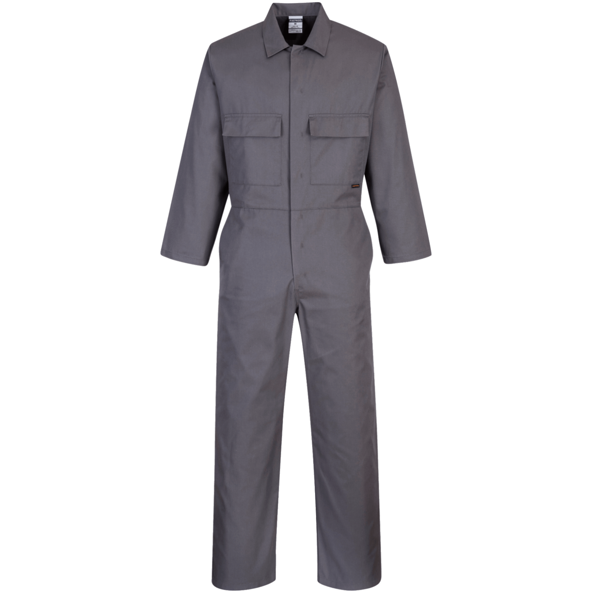 Grå studentoverall på vit bakgrund