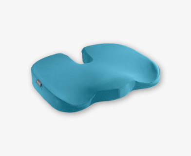 Blå formad sittkudde