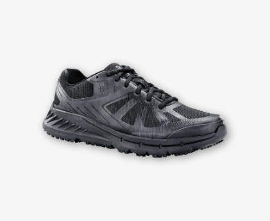 Svart sko för aktivt arbete