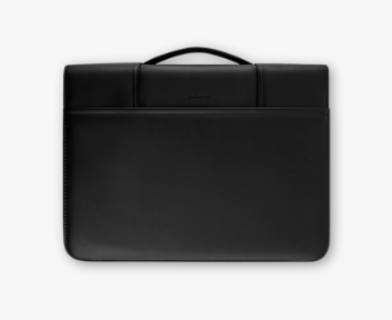 Svart konferensmapp i skinn