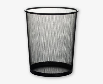 Svart trådkorg / papperskorg