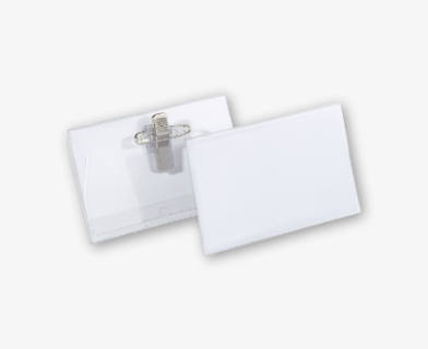 Vit namnbricka för konferenser