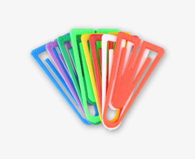 Färgade gem i plast