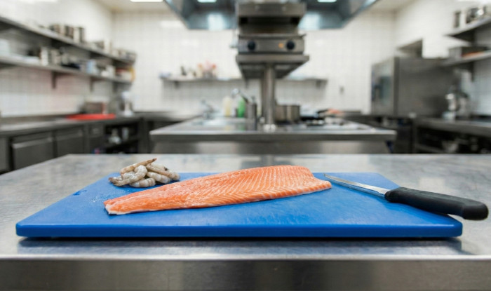 Blå skärbräda: Fisk och skaldjur 