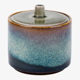 Sockerskål med lock