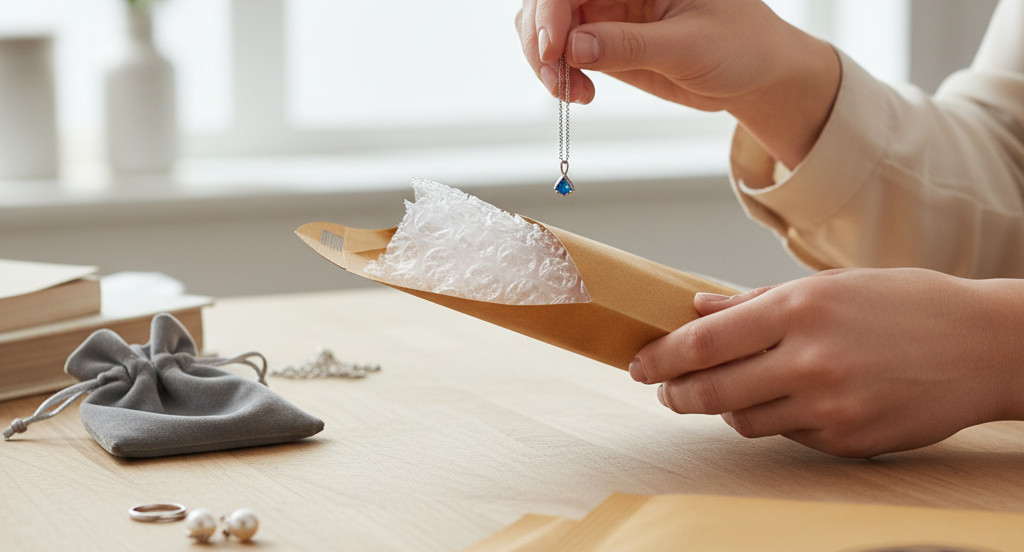 För små och ömtåliga artiklar som behöver kompakt och skyddande förpackning.    ✓ Rekommenderad: Jiffypåsar eller små bubbelpåsar