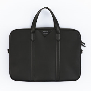 Svart skinnportfölj