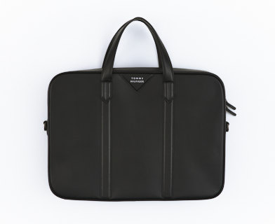 Svart skinnportfölj