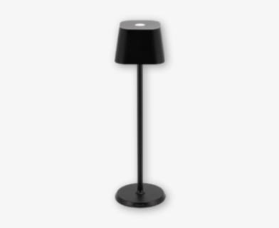 Svart bordslampa med USB-kontakt